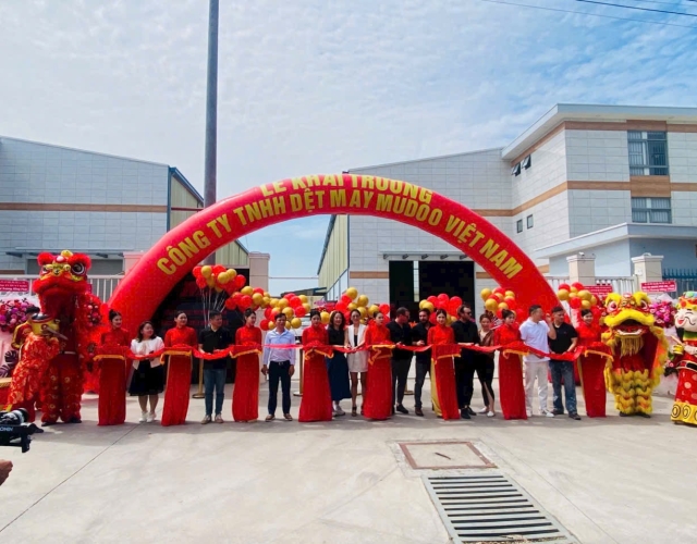 TỔ CHỨC KHAI TRƯƠNG CÔNG TY DỆT MAY MUDOO VIỆT NAM TẠI LONG AN