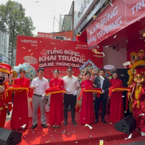 TỔ CHỨC KHAI TRƯƠNG VIETTEL STORE QUẬN 1